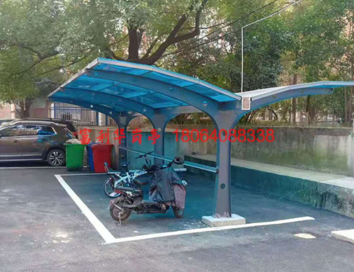 膜結構陽光棚非機動車道 1